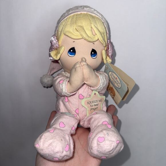 Precious Moments Prayer Pal Doll Girl Pink 10" With Tag READ DESCRIPTION - Picture 1 of 6